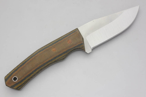 Cumming Bladeworks, Dylan Fletcher Design - Recon - Camo Canvas Micarta - AEB-L Steel Cumming Bladeworks, Dylan Fletcher Design - Recon - Camo Canvas Micarta - AEB-L Steel