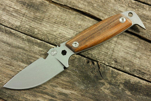 DPx Gear HEST II Woodsman Fixed Blade - Santos Hardwood Scales