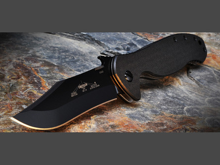 Emerson Knives AMERICAN PATRIOT-BT, Black Plain Blade - Folding Knife