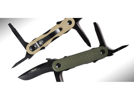Emerson Knives EDC-2 MULTITOOL-TAN, Black Plain Blade Folding Pocket Knife