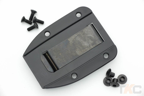 ESEE 3/4 Black Belt Clip Plate for ESEE Knives' 3 & 4 Series Knives ESEE 3/4 Black Belt Clip Plate for ESEE Knives' 3 & 4 Series Knives