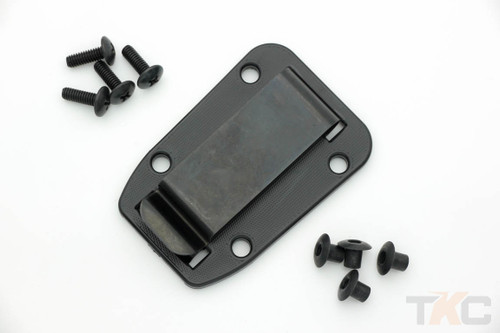 ESEE Candiru Boot Clip Plate w/ Mounting Hardware, Black ESEE Candiru Boot Clip Plate w/ Mounting Hardware, Black