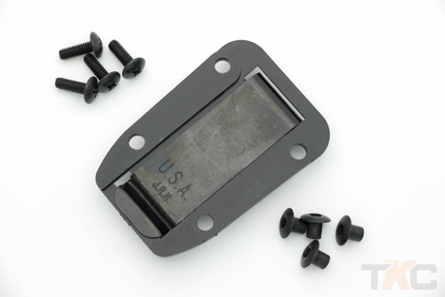 ESEE Candiru Boot Clip Plate w/ Mounting Hardware, Black ESEE Candiru Boot Clip Plate w/ Mounting Hardware, Black