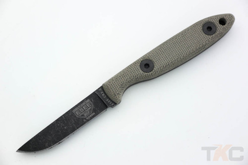 ESEE Cody Rowen CR2.5, Black Oxide Fixed Blade w/ Green Canvas Micarta Handle ESEE Cody Rowen CR2.5, Black Oxide Fixed Blade w/ Green Canvas Micarta Handle
