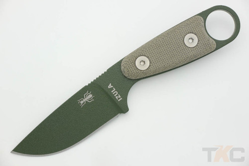 ESEE Izula Factory Handle Slabs, Green Canvas Micarta ESEE Izula Factory Handle Slabs, Green Canvas Micarta