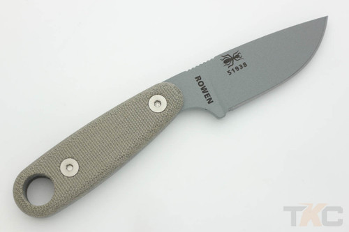 ESEE Izula II Fixed Blade Neck Knife with Gray Blade & Green Canvas Micarta Handle Scales ESEE Izula II Fixed Blade Neck Knife with Gray Blade & Green Canvas Micarta Handle Scales