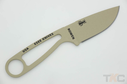 ESEE Izula-DT, Fixed Blade Neck Knife with Skeletized Handle - Desert Tan ESEE Izula-DT, Fixed Blade Neck Knife with Skeletized Handle - Desert Tan