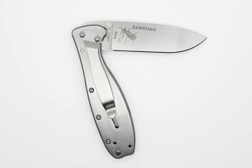 ESEE Knives/BRK: Zancudo Folding Knife, D2 Blade, Black FRN and Stainless Steel Handle - Stonewash Blade ESEE Knives/BRK: Zancudo Folding Knife, D2 Blade, Black FRN and Stainless Steel Handle - Stonewash Blade