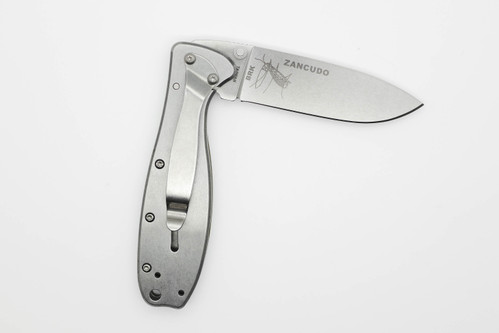 ESEE Knives/BRK: Zancudo Folding Knife, D2 Blade, Olive Drab FRN and Stainless Steel Handle - Stonewash Blade ESEE Knives/BRK: Zancudo Folding Knife, D2 Blade, Olive Drab FRN and Stainless Steel Handle - Stonewash Blade