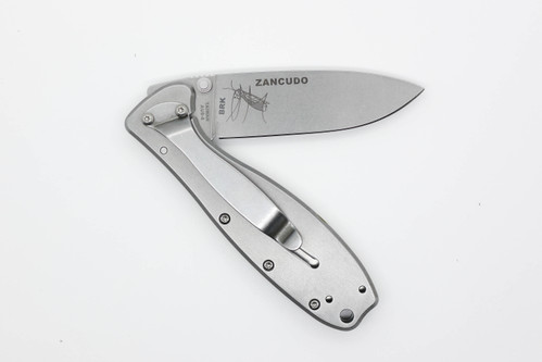 ESEE Knives/BRK: Zancudo Folding Knife, Olive Drab FRN and Stainless Steel Handle - Stonewash Blade ESEE Knives/BRK: Zancudo Folding Knife, Olive Drab FRN and Stainless Steel Handle - Stonewash Blade