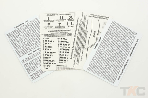 ESEE Survival Card Set, Plastic 4-Card Set For Survival and Escape & Evasion (E & E) ESEE Survival Card Set, Plastic 4-Card Set For Survival and Escape & Evasion (E & E)