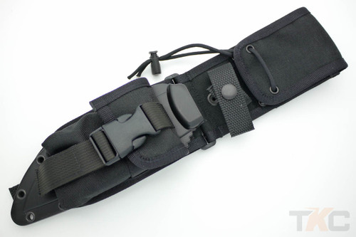 ESEE-6-MBSP-B Complete Assembled Sheath System w/ Black Sheath MOLLE Back and Pouch ESEE-6-MBSP-B Complete Assembled Sheath System w/ Black Sheath MOLLE Back and Pouch