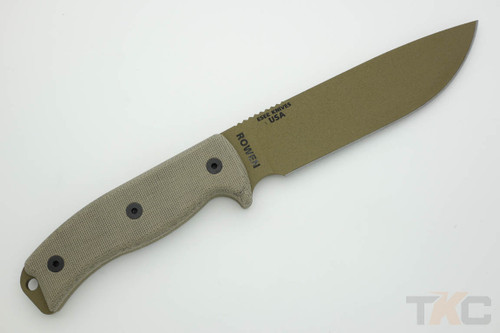 ESEE-6P-DE, Dark Earth Plain Edge Fixed Blade, Bushcraft / Hunting / Survival Knife w/ Green Canvas Micarta Handle, Black Sheath, Black Clip Plate ESEE-6P-DE, Dark Earth Plain Edge Fixed Blade, Bushcraft / Hunting / Survival Knife w/ Green Canvas Micarta Handle, Black Sheath, Black Clip Plate