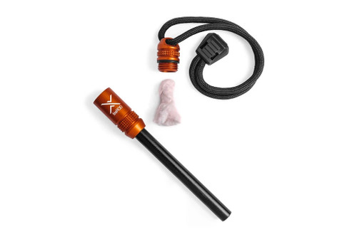 EXOTAC fireROD, 5/16" Ferrocerium Rod Tinder Capsule Firestarter - Orange