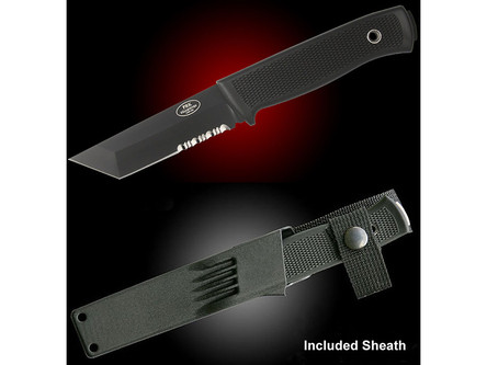 Fallkniven: PRK (Police Rescue Knife), Fixed Blade Knife w/ Thermorun Handle & Zytel Sheath