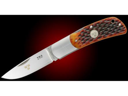 Fallkniven: TK3 Lock-Back, Folding Knife w/ Jigged Bone Handle