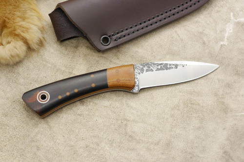 Fiddleback Forge, Andy Roy - Bushboot - Desert Ironwood & Natural Linen Micarta - Tapered Tang - Thick Natural Liners - 17 Fiddleback Forge, Andy Roy - Bushboot - Desert Ironwood & Natural Linen Micarta - Tapered Tang - Thick Natural Liners - 17