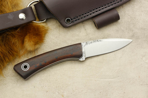 Fiddleback Forge, Andy Roy - Bushboot - Rosewood - Tapered Tang - Black and White Liners - 20 Fiddleback Forge, Andy Roy - Bushboot - Rosewood - Tapered Tang - Black and White Liners - 20