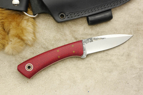 Fiddleback Forge, Andy Roy - Bushboot - Ruby Burlap - Tapered Tang - Natural & White Liners - 16