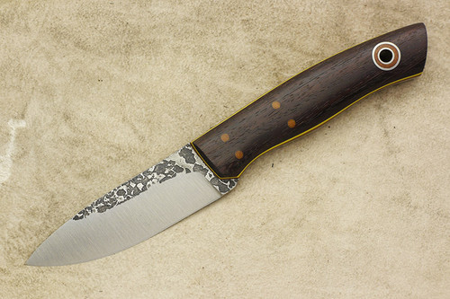 Fiddleback Forge, Andy Roy - Lil' Lady - Rosewood - Flat Tang - Natural and Yellow Liners - 2