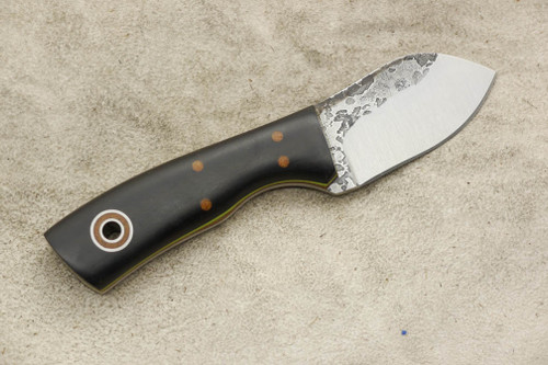 Fiddleback Forge, Andy Roy - Neckmuk - Blackwood - Flat Tang - Natural and Lime Green Liners - 1