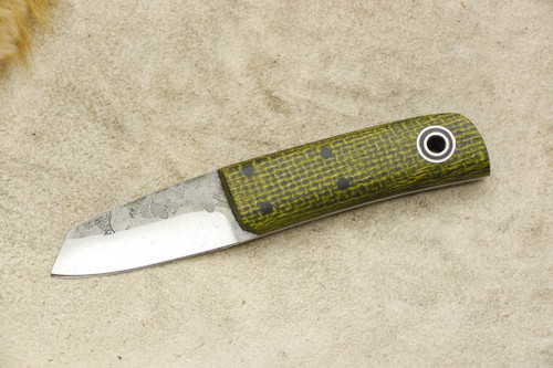 Fiddleback Forge, Andy Roy - Pygmy - Evergreen Burlap - Flat Tang - 4