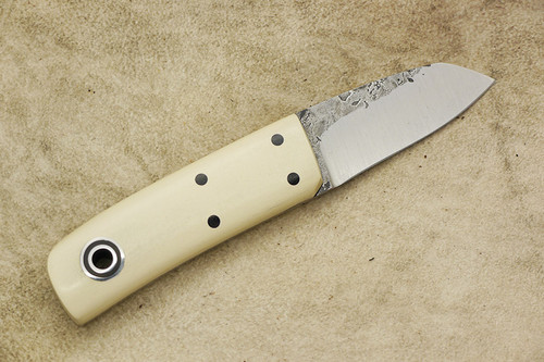 Fiddleback Forge, Andy Roy - Pygmy - Ivory Micarta - Flat Tang - 8