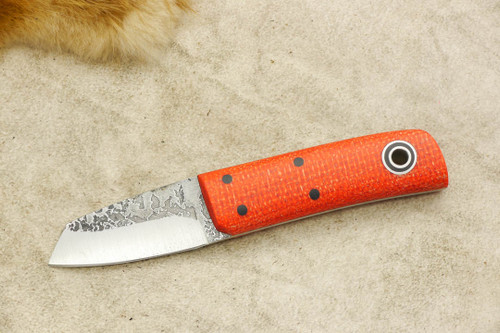Fiddleback Forge, Andy Roy - Pygmy - Tangerine Burlap - Flat Tang - 5
