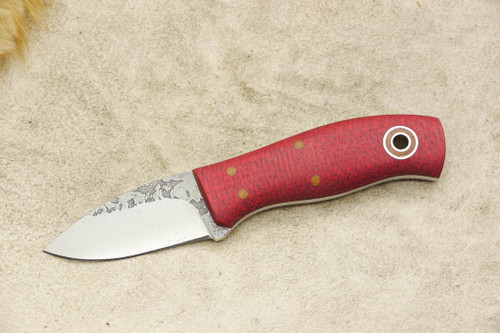 Fiddleback Forge, Andy Roy - Runt - Ruby Burlap - Flat Tang - 8