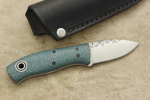 Fiddleback Forge, Andy Roy - Runt - Sapphire Burlap - Flat Tang - 11
