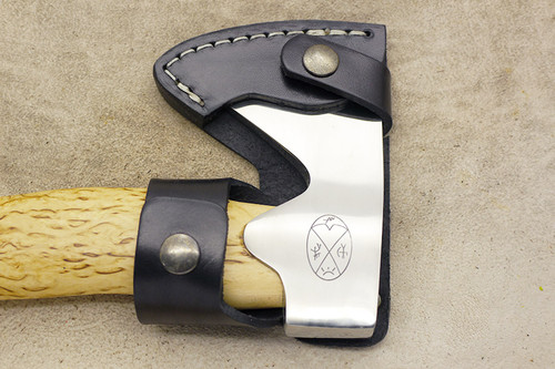 Karesuando Kniven 3638 Unna Aksu Hunters Axe - Natural Curly Birch - Stainless Steel - 1