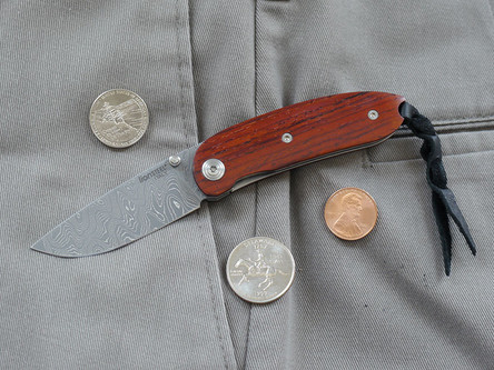 LionSteel Knives MINI 8210D-CB, Folding Pocket Knife w/ Cocobo Handle