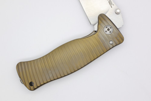 LionSteel Knives SR1 Original SR1B, Folding Pocket Knife w/ Bronze Textured Monolithic Titanium Frame/Handle & Satin Finished Blade - Blemished