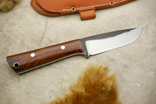Lon Humphrey Bushcraft Pro - Partial Flat Grind - Cocobolo Handle - 1 Lon Humphrey Bushcraft Pro - Partial Flat Grind - Cocobolo Handle - 1