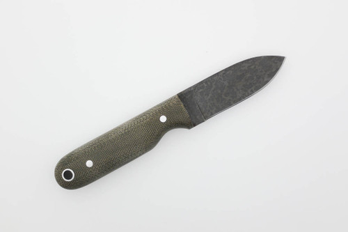 LT Wright Knives Bushbaby HC - Convex Grind - Green Canvas Micarta - Matte Finish LT Wright Knives Bushbaby HC - Convex Grind - Green Canvas Micarta - Matte Finish