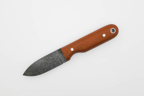 LT Wright Knives Bushbaby HC - Convex Grind - Natural Canvas Micarta - Matte Finish