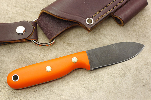 LT Wright Knives Bushbaby HC - Convex Grind - Orange G10 - Matte Finish LT Wright Knives Bushbaby HC - Convex Grind - Orange G10 - Matte Finish
