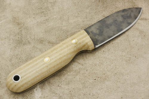 LT Wright Knives Bushbaby HC - Convex Grind - Striped Snakeskin Micarta - Matte Finish