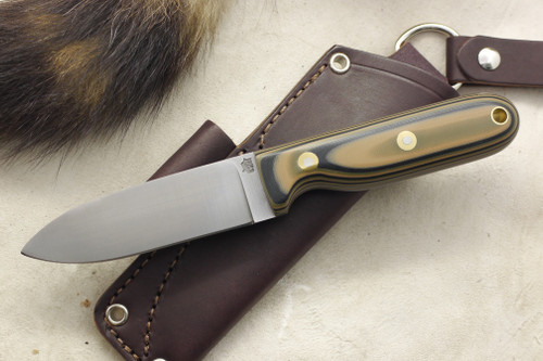 LT Wright Knives Bushcrafter - A2 Steel - Flat Grind - Mil Spec Camo G10 Handle - Matte Finish