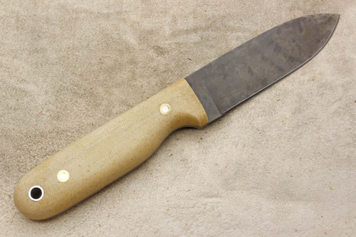 LT Wright Knives Bushcrafter HC - Flat Grind - Snakeskin Micarta - Matte Finish