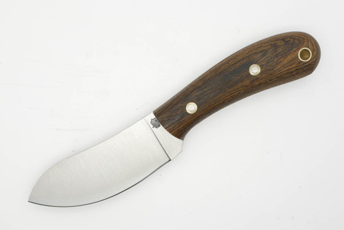 LT Wright Knives Camp MUK - Flat Grind - 3V Steel - Bocote Wood - Matte Finish - FREE Black Liners! - 1