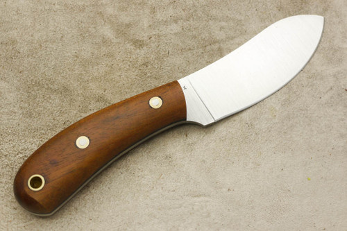 LT Wright Knives Camp MUK - Flat Grind - 3V Steel - Koa Wood - Matte Finish - 2 / FREE Black Liners!