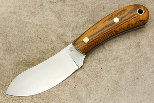 LT Wright Knives Camp MUK - Flat Grind - AEB-L Stainless Steel - Bocote Handle - Matte Finish - 1 / FREE Black Liners!