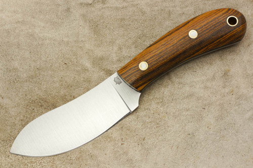 LT Wright Knives Camp MUK - Flat Grind - AEB-L Stainless Steel - Bocote Handle - Matte Finish - 2 / FREE Black Liners!
