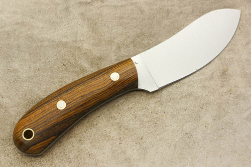 LT Wright Knives Camp MUK - Flat Grind - AEB-L Stainless Steel - Bocote Handle - Matte Finish - 2 / FREE Black Liners!