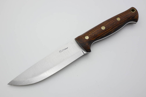 LT Wright Knives Forest Trail - CPM 3V Steel - Scandi Grind - Bocote - Matte Finish - 1 / FREE Black Liners!