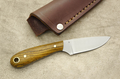 LT Wright Knives Frontier First - A2 Tool Steel - Flat Grind - Bocote - Black Liners - 3 / FREE LINERS!