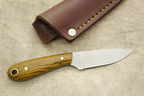 LT Wright Knives Frontier First - A2 Tool Steel - Flat Grind - Bocote - Black Liners - 4 / FREE LINERS!