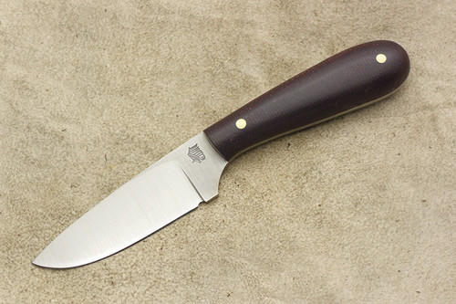 LT Wright Knives Frontier First - D2 Tool Steel - Flat Grind - Double Red Canvas Micarta - Matte Finish