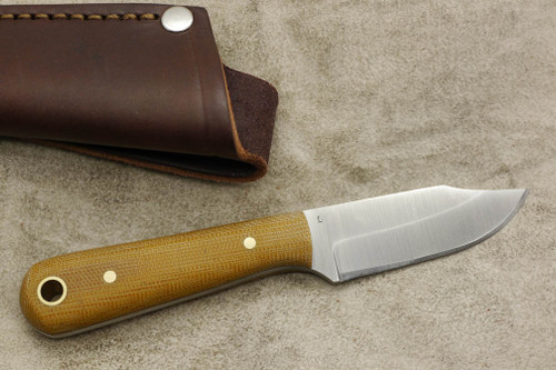 LT Wright Knives Frontier Trapper - AEB-L Steel - Saber Grind - Natural Micarta - Matte Finish